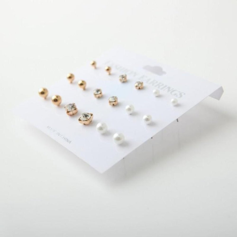 Set Pack Earrings Stud Women Circle Bohemian Hoop Drop Cute Trendy Jewelry - Picture 5 of 6